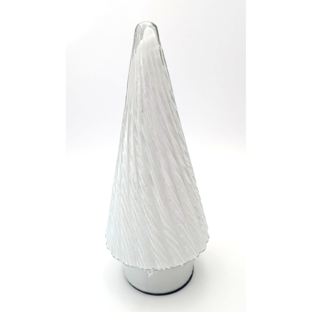 Kohl's Glass white 12" Christmas Tree Decor NEW